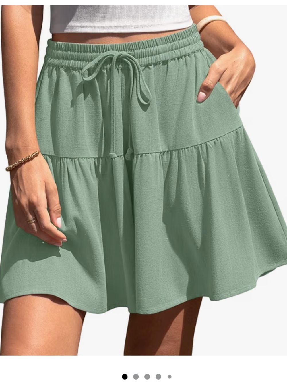 Tarse linen skort